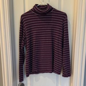 White Stag Multicolor Striped Turtleneck
